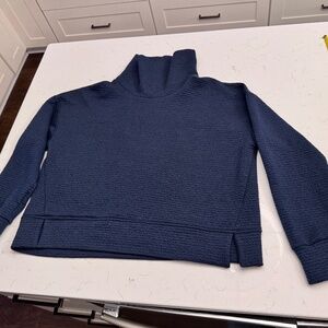 Blue High/Turtle Neck Midweight Top XL Calia